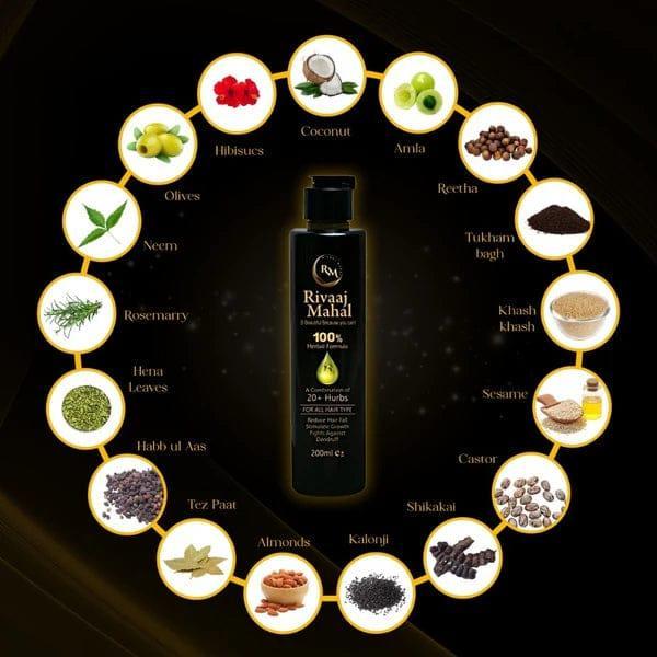 Premium Hair Oil 200ml – Anti Hair Fall, Natural Herbal Formula for All Hair Types | Strong & Healthy Hair Growth Oil